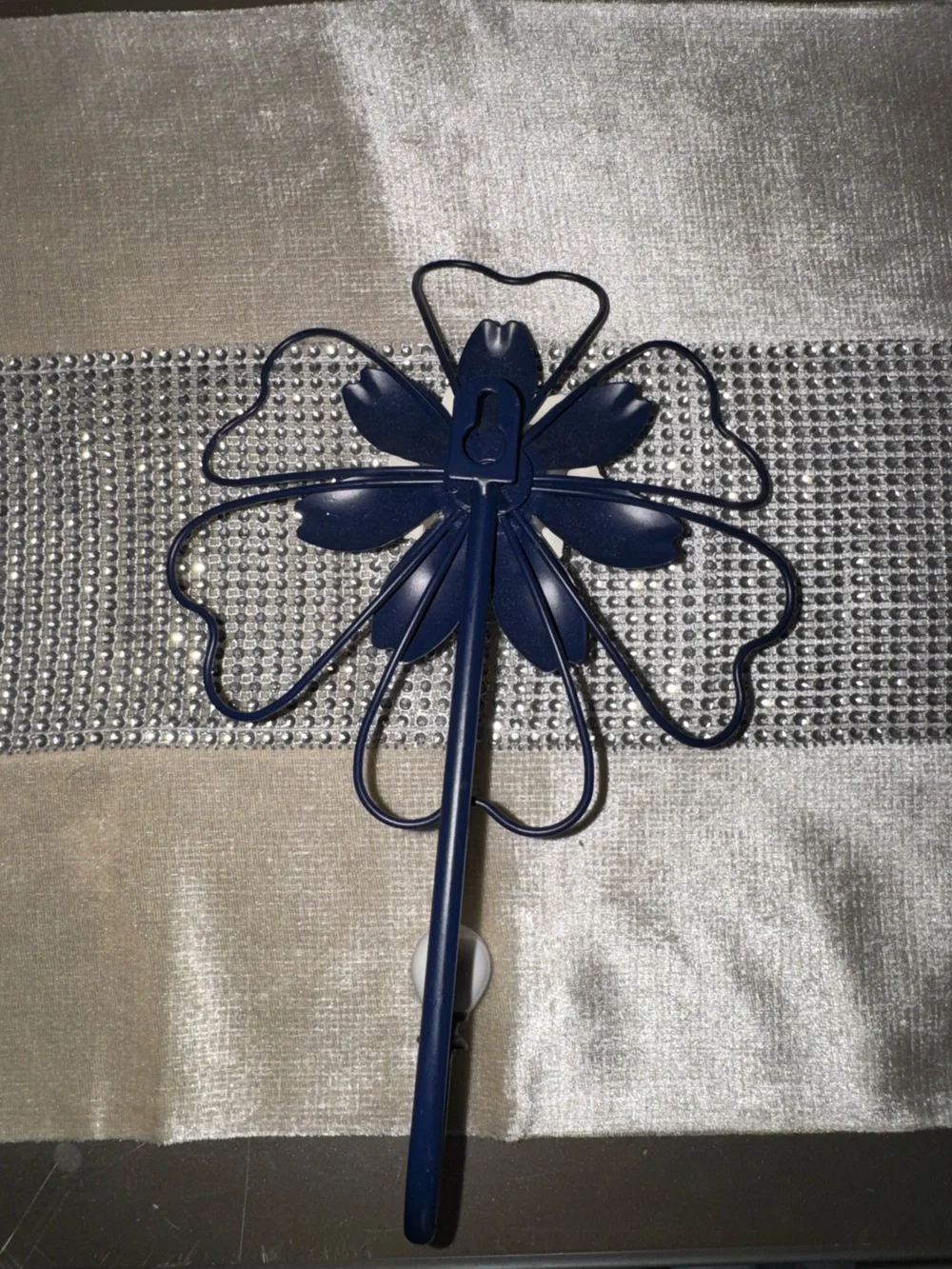 Like new, Hobby Lobby, navy blue floral wall hook